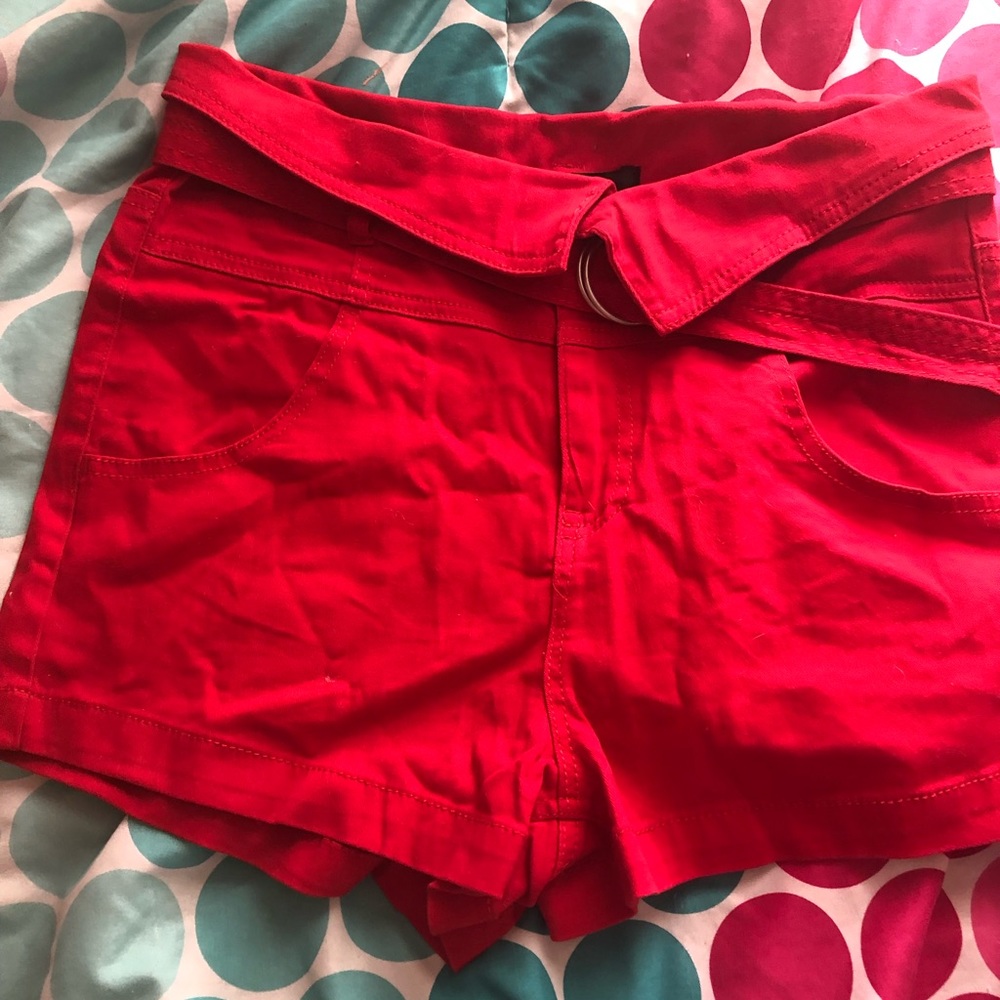 Red shorts